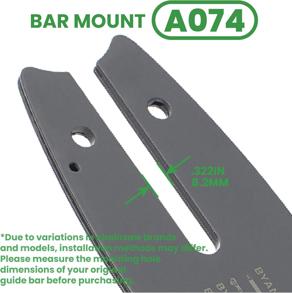 14 Inch CarbideCut Chainsaw Bar and Chain Combo, 3/8" LP Pitch, .050" Gauge, 50 Drive Links Fits Stihl MS170, MS180, MS180C, 009 L, 010, MSE 140 C, McCulloch, Remington, Oregon S50 105667 and More