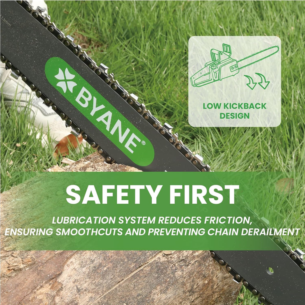 16 Inch CarbideCut Chainsaw Bar and Chain Combo for Stihl, 3/8" LP Pitch, 043" Gauge, 55 Drive Links, Fits Stihl MS170, MS171, MS180c, 61PMN3, Oregon R55 and More